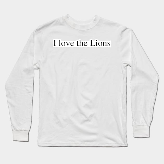 I love the Lions Long Sleeve T-Shirt by delborg